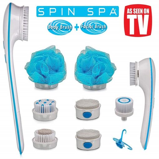 Spin Spa Body Brush & Facial Brush Deluxe Combo