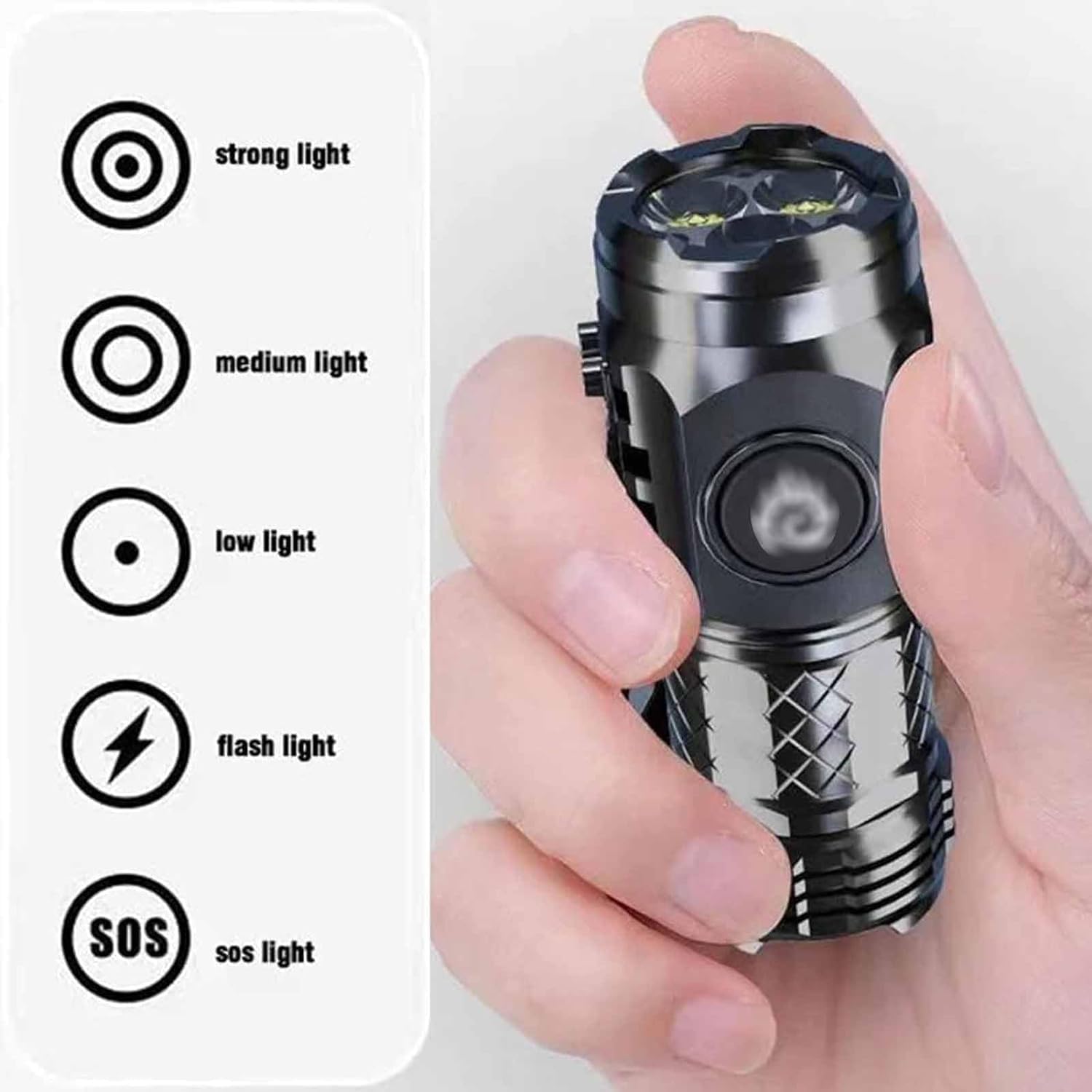 Florest4sale Flashlight, Germany New Technology Multifunctional Rechargeable Flashlight