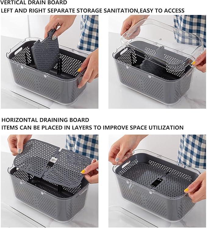 Vegetable Chopper 22 in 1 Multifunctional Onion Vegetable Mandoline Slicer Cutter Food Chopper Kitchen Manual Julienne Grater for Carrot Potato Fruit Salad with Colander Basket Containe