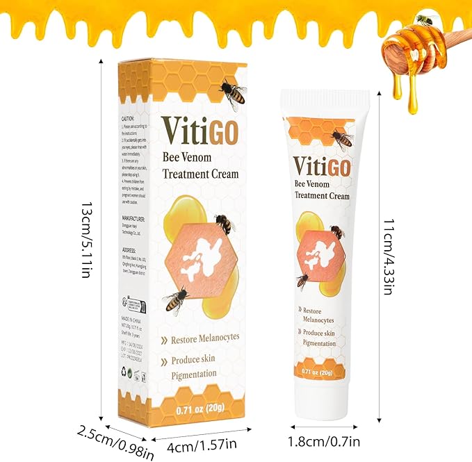 Vitiligo Bee Venom Treatment Cream, Skin Topical Cream,