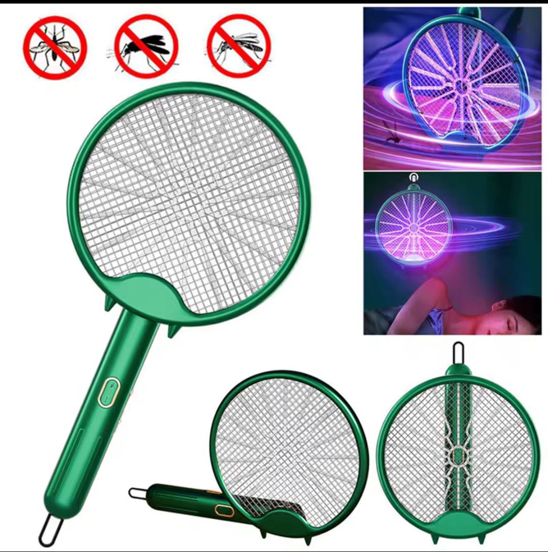 Foldable portable Rechargeable mosquito Racket