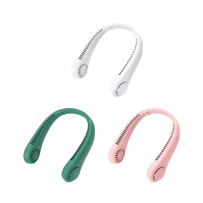 Neck Fan Portable Bladeless neck fans rechargeable USB Cooling Fan